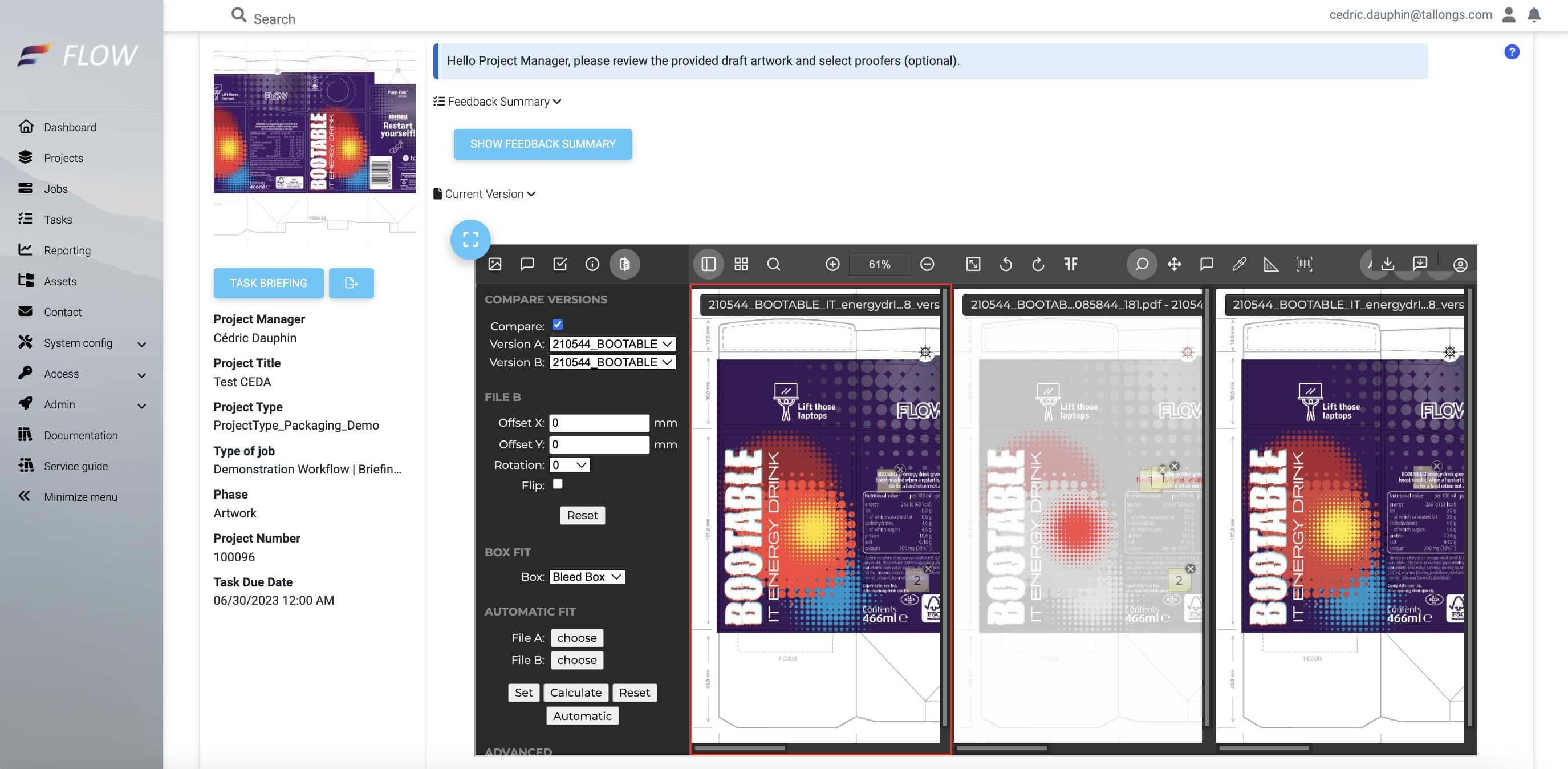 Flow ist eine Artwork-Management-Lösung für Markenartikler und Einzelhändler