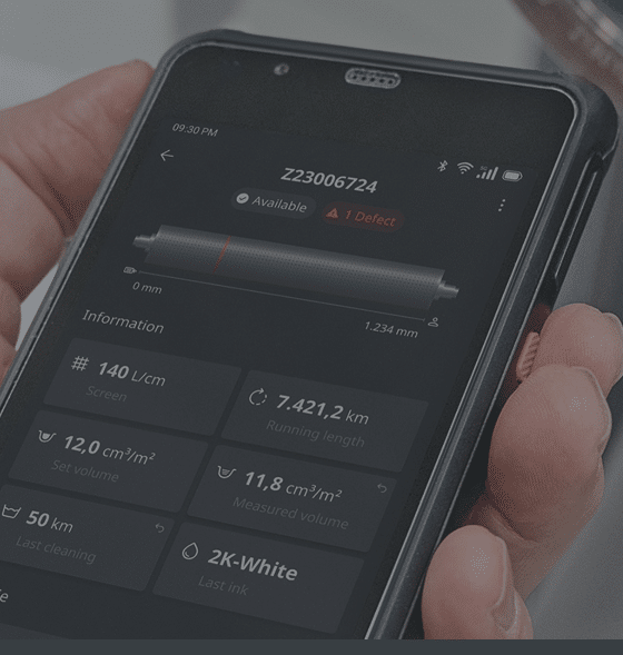 Stets die richtige Rasterwalze in der Flexodruckmaschine