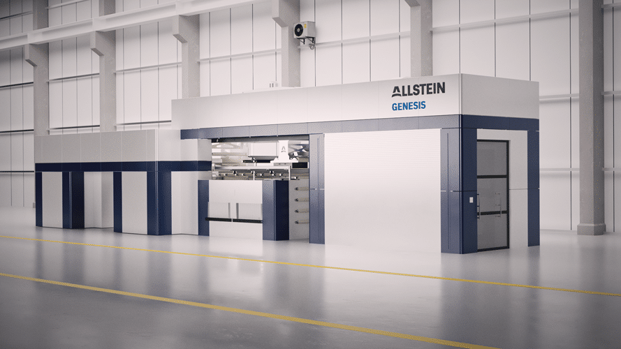 Allstein: Weltweit erste vollautomatische CI-Flexodruckmaschine vorgestellt