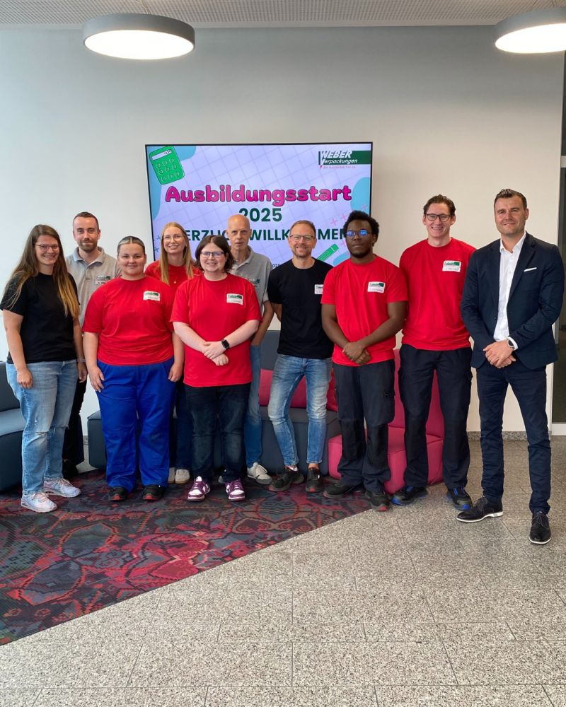 Weber Verpackungen begrüßt neue Auszubildende
