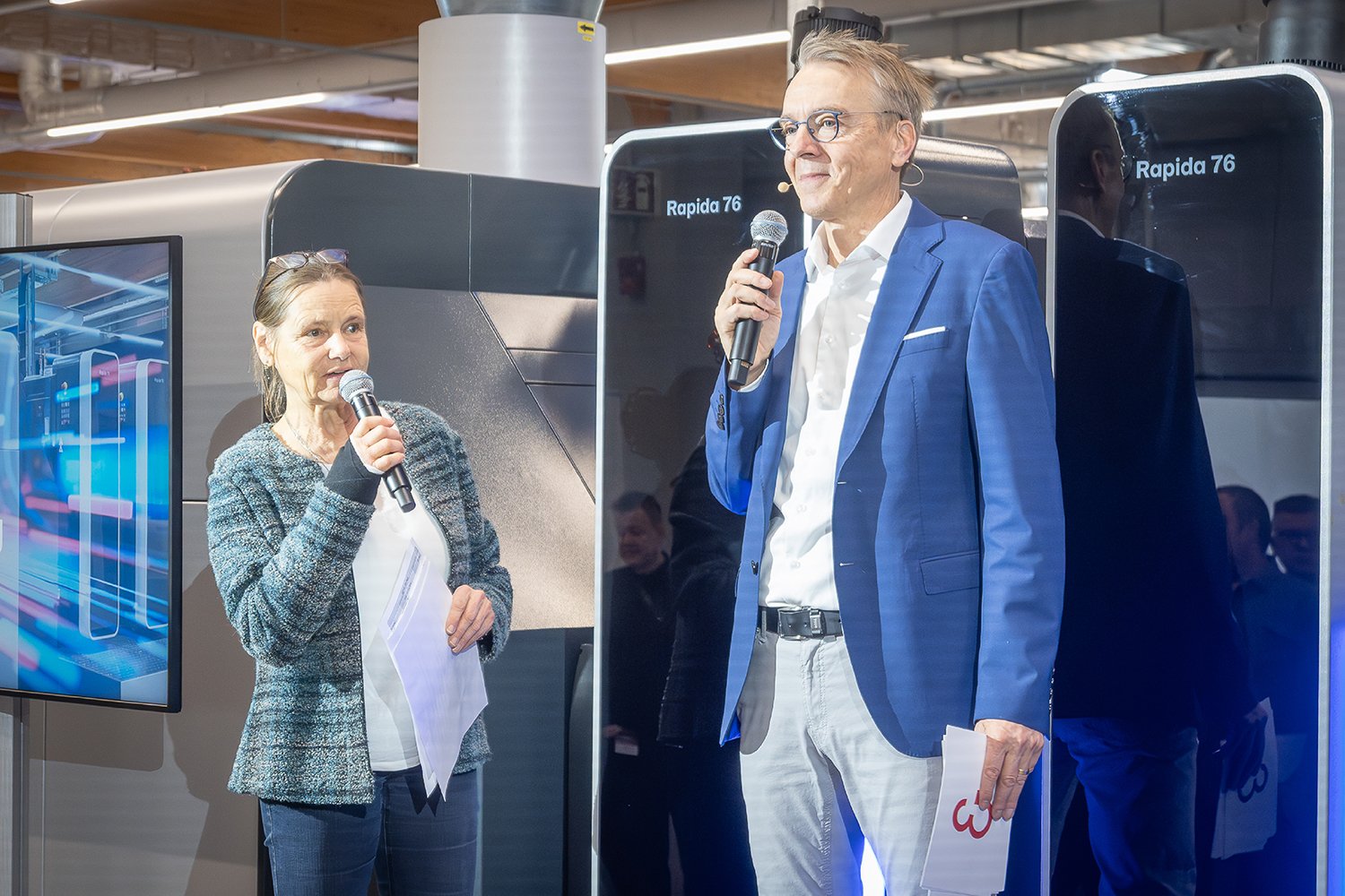 Eine Bogenoffsetmaschine für Akzidenz-, Label- und Verpackungsdruck