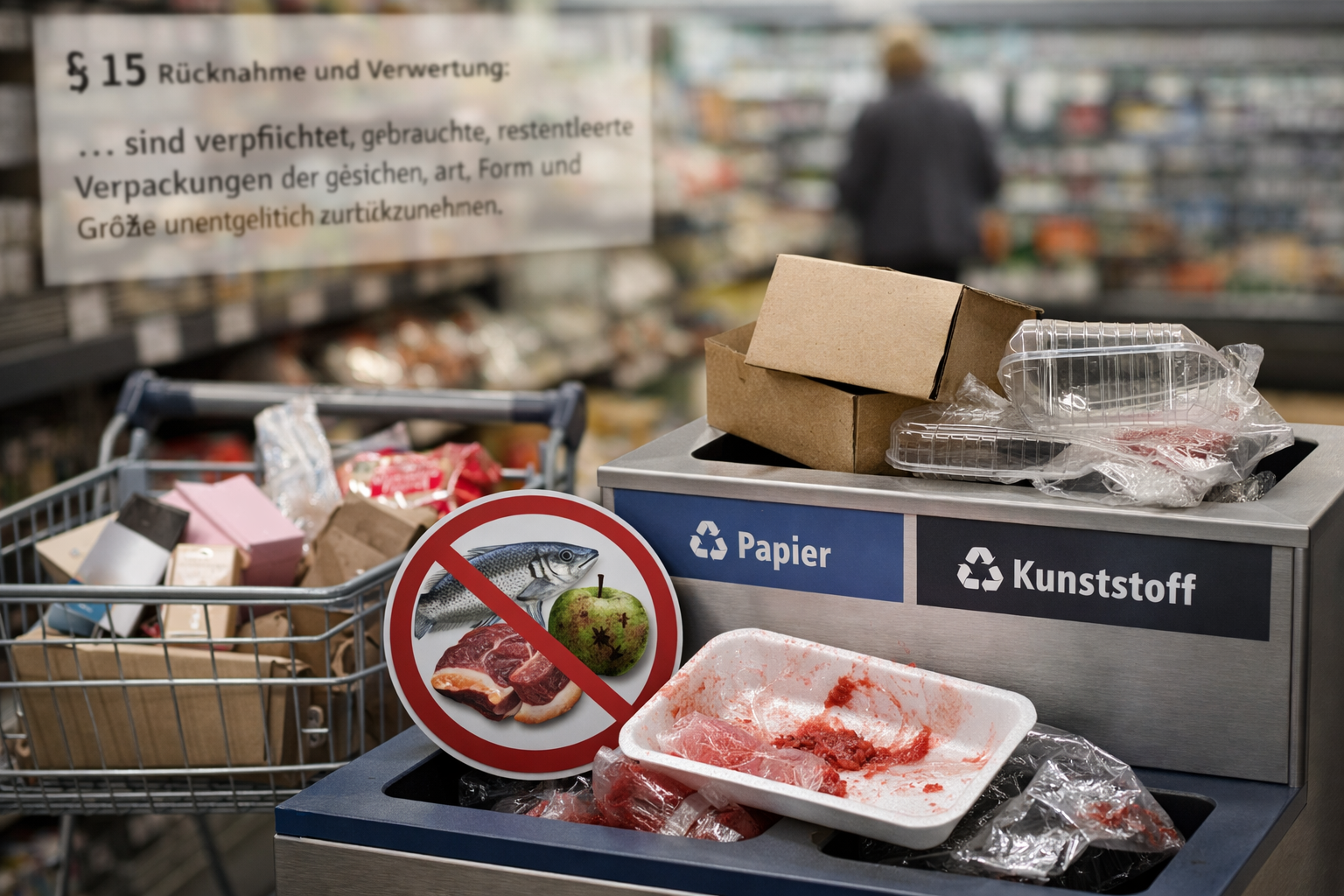 Umverpackungen oder Verkaufsverpackungen – was darf im Laden bleiben?