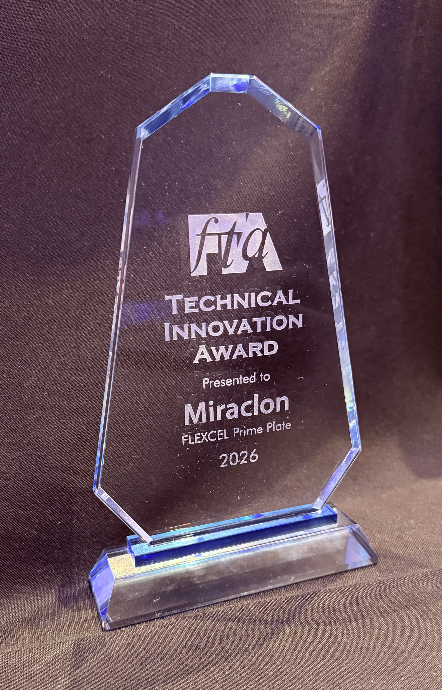 Miraclon erhält FTA Technical Innovation Award 2026 für Flexcel Prime Platte