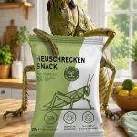 Heuschrecken-Snack inspiriert Verpackungsdummy